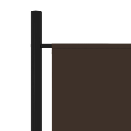 vidaXL Romdeler 4 paneler brun 200x180 cm