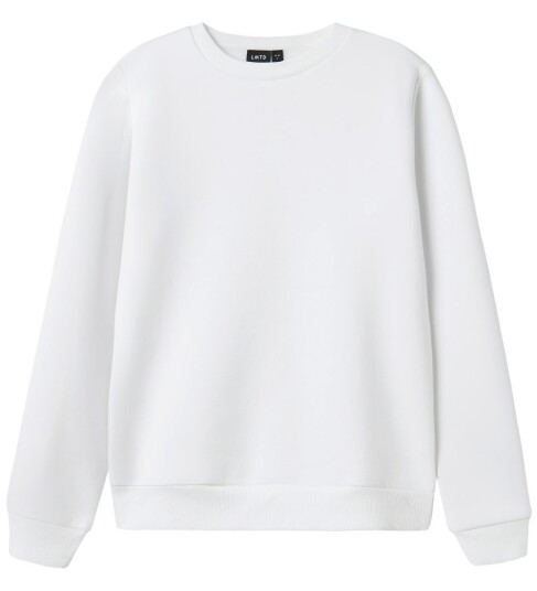 LMTD Nlmfeelin Ls O Neck Sweat White 146 152