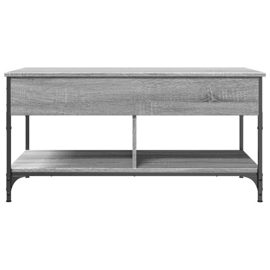 Salongbord grå sonoma 100x55x50 cm konstruert tre og metall 8721012479081