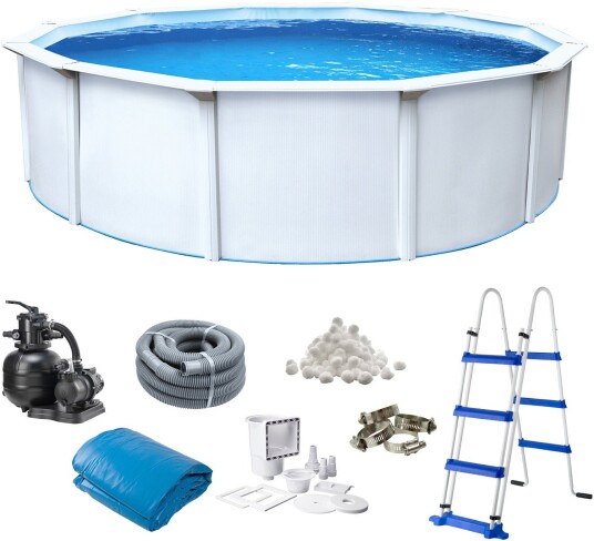 Swim &  Fun Classic Basseng 460x120 cm Hvit