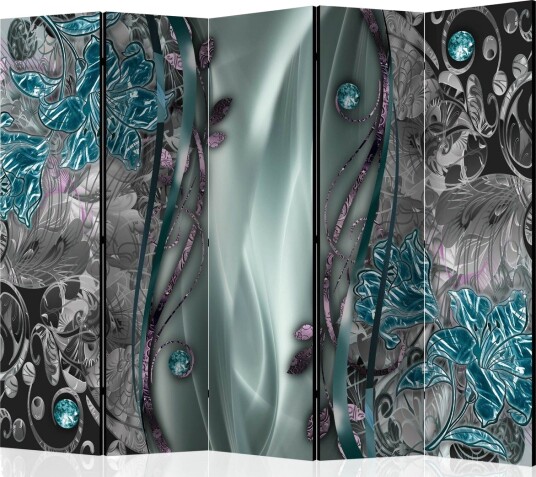 Romdeler - Floral Curtain II 225x172 - Artgeist sp. z o. o.