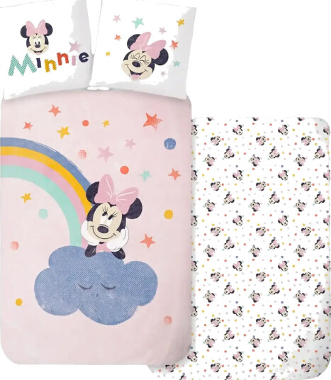 BrandMac Bed Linen Minnie 3394   100X140X45 Cm   Pink   100X140.40X45CM