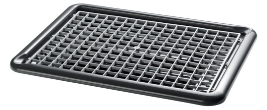 Fuchs Gastronomiebedarf Oppvaskmatte Aluente med kar; 47x37x5 cm (LxBxH); Grå