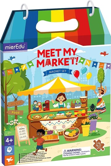 mierEdu Magnetic Playset Meet My Market MULTI One Size