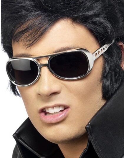 Smiffys Elvis Presley Sølvfargede Kostymebriller