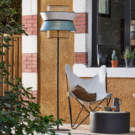 Utelampe MARKET SET Singapour Svart Stoff / Tekstil Design 189 Svart