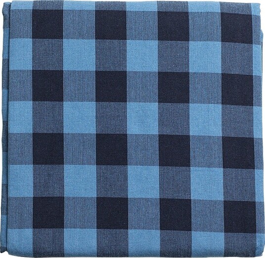 Midnatt Sengeteppe Gingham Blå