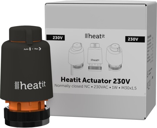 Heatit Actuator for Z-Water2 230VAC - 4590030 Heatit Actuator for Z-Water2 230VAC - 4590030
