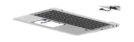 Hp - Erstatningstastatur For Bærbar Pc - Norsk - Med Toppdeksel - For Elitebook 840 G7 Notebook, 840 G8 Notebook