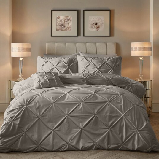 Indusia Design Sengesett Velvet Pintuck Sand 240x220 / Velour