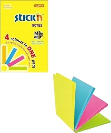 Selvklebende Lapper 51X76mm Neon Mix 100K