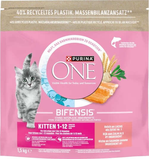 Purina One Tørrfôr Junior Laks 1.5 kg
