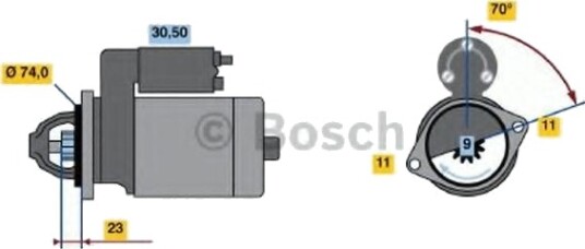 BOSCH 0 986 022 440 Starter BOSCH 0 986 022 440 Starter