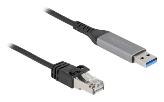 Delock 60756 2 M Usb A Rj 45 Anthracite Black 60756