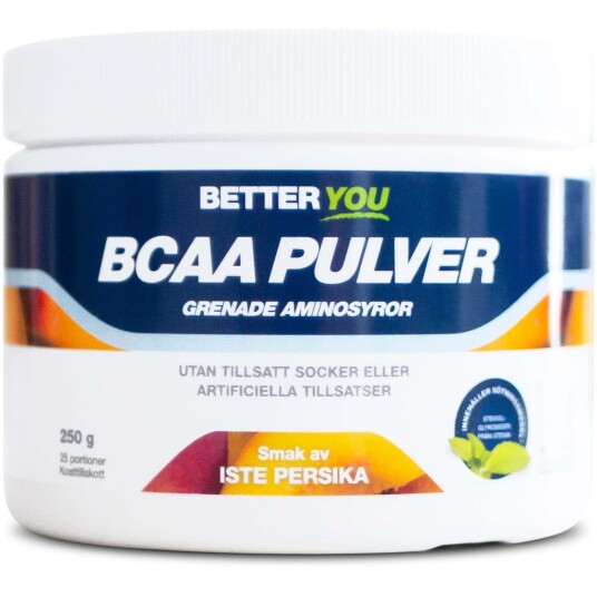 Better You Naturligt BCAA Pulver Iste persika 250 g Better You Naturligt BCAA Pulver Iste persika 250 g