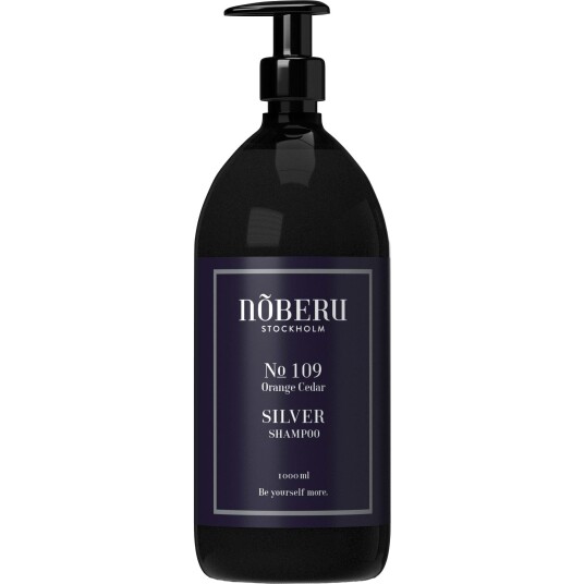 Nõberu of Sweden Silver Shampoo 1000 ml - Nøytraliserer Gule Toner