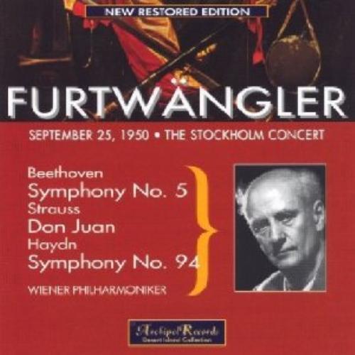 MediaTronixs Furtwangler Live in Stockholm CD (2006) Pre-Owned