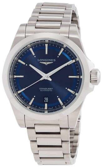 Longines Dameklokke L3.720.4.92.6 Conquest Blå/Stål Ø38 mm