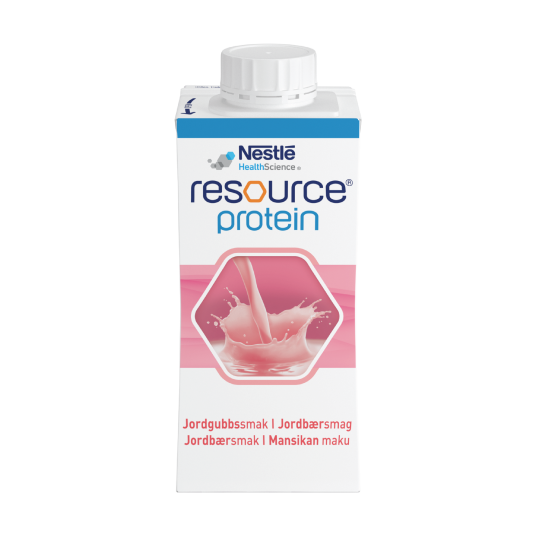 Resource Protein fullverdig proteinrik næringsdrikk Jordbær 4x200 ml Resource Protein fullverdig proteinrik næringsdrikk Jordbær 4x200 ml