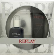 Replay Essential for Him Gavesett 30ml EDT Spray + 100ml Dusjgel Replay Essential for Him Gavesett 30ml EDT Spray + 100ml Dusjgel