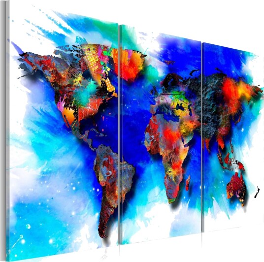 Bilde Rainbow Map 90x60 Artgeist sp. z o. o.