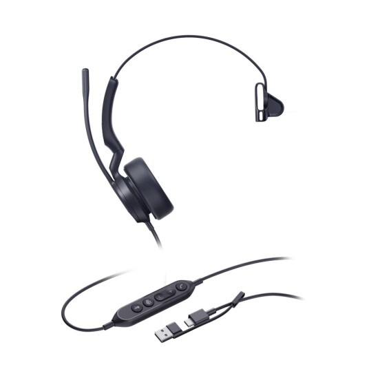 Yealink UH44 Mono Teams kablet headset USB A/C