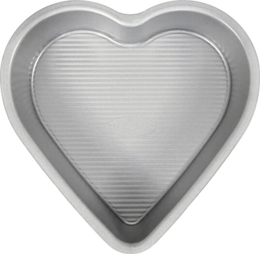 USA Pan   Bakeform hjerte 24x24 cm aluminisert stål