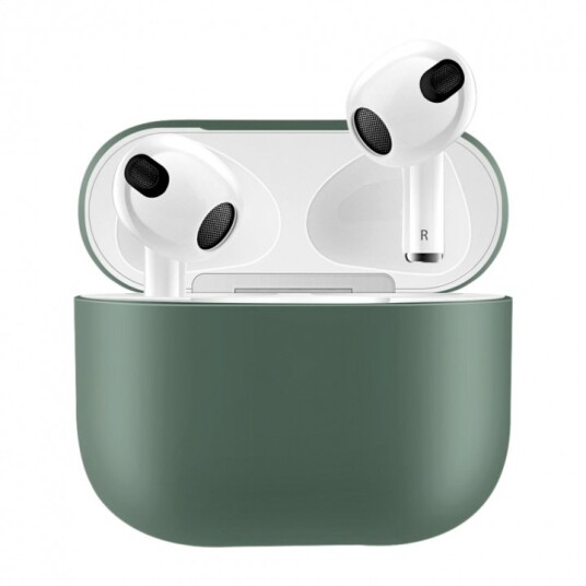 Silikonskall for Airpods 3 Mørkegrønn