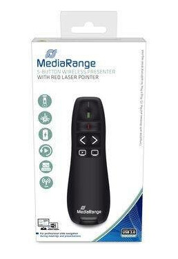 MediaRange Präsentationsfernbedinung 5Tasten Laserpointer sc MediaRange Präsentationsfernbedinung 5Tasten Laserpointer sc