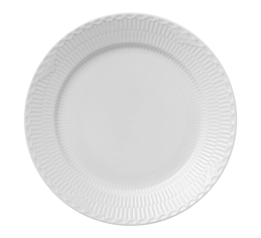 Royal Copenhagen White Fluted Half Lace tallerken Ø 27 cm