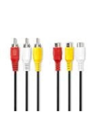 Nedis Composite Video Cable | 3x RCA Male | 3x RCA Female Nedis Composite Video Cable | 3x RCA Male | 3x RCA Female