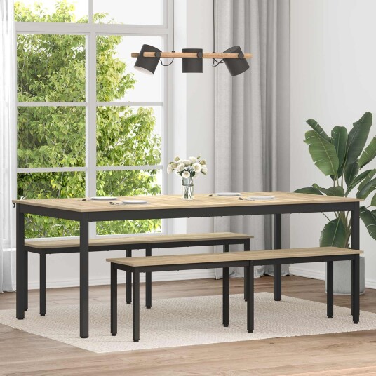 vidaXL Spisebord 200 x 100 x 75 cm Konstruert tre Rektangulær