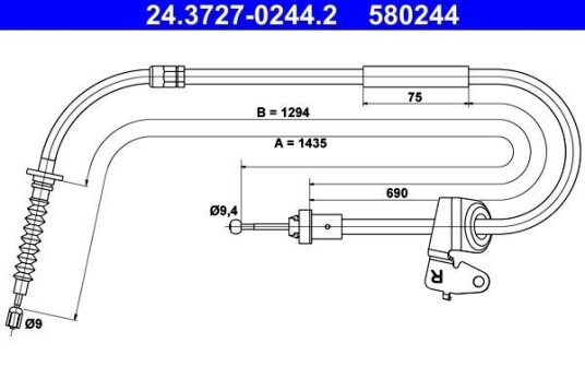 Bremsewire ATE 24.3727 0244.2