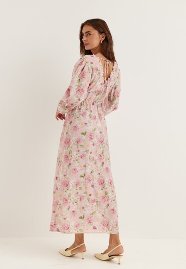 Bubbleroom Flowy Maxi Dress Pink M