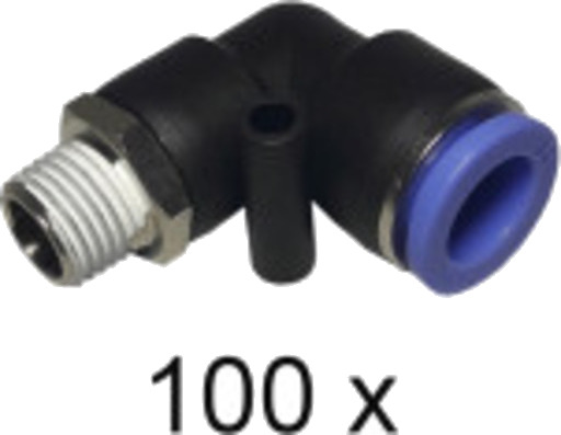 Overgang 1/4". Innstikksvinkel 12 mm. Hunn. Pakke med 100 stk. Overgang 1/4". Innstikksvinkel 12 mm. Hunn. Pakke med 100 stk.