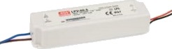 Mean Well Lpv 60 12 Hvit 90   264 V 47   63 Hz 400 G 42,5 Mm 32 Mm