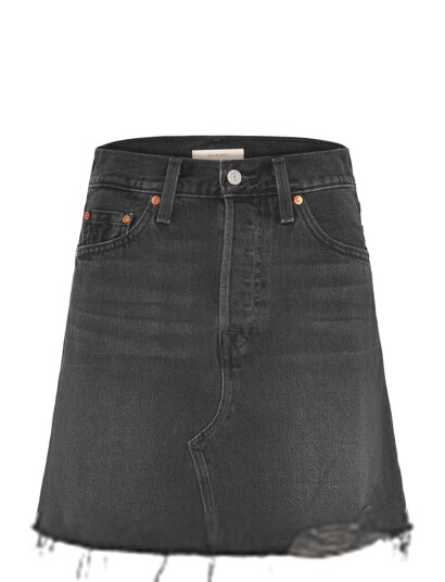 Levi"s® Deconstructed Skirt H126 Rebel Black 30