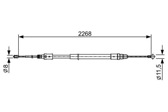 Bremsewire BOSCH 1 987 482 409