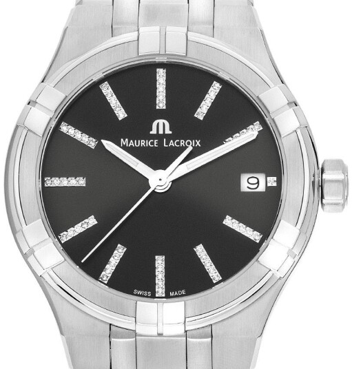 Maurice Lacroix Dameklokke AI1106 SS002 350 1 Aikon Sort/Stål Ø35 mm Maurice Lacroix Dameklokke AI1106 SS002 350 1 Aikon Sort/Stål Ø35 mm
