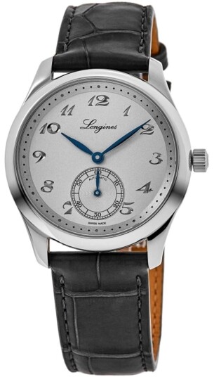 Longines Herreklokke L2.843.4.73.2 Master Collection Sølvfarget/Lær