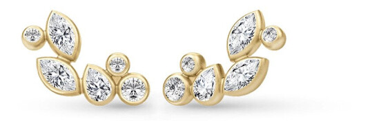 Julie Sandlau Treasure Øredobber 22 kt. Gullbelagt sølv ST75GDCZ - Dame - 925 sterling silver