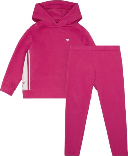 Emporio Armani Hettegenser/Leggings   Rosa m. Hvit   Emporio Armani   16 år 176   Hettegenser