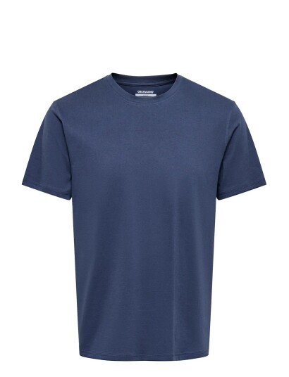 ONLY & SONS Onsmax Life Ss Stitch Tee Noos Navy S ONLY & SONS Onsmax Life Ss Stitch Tee Noos Navy S