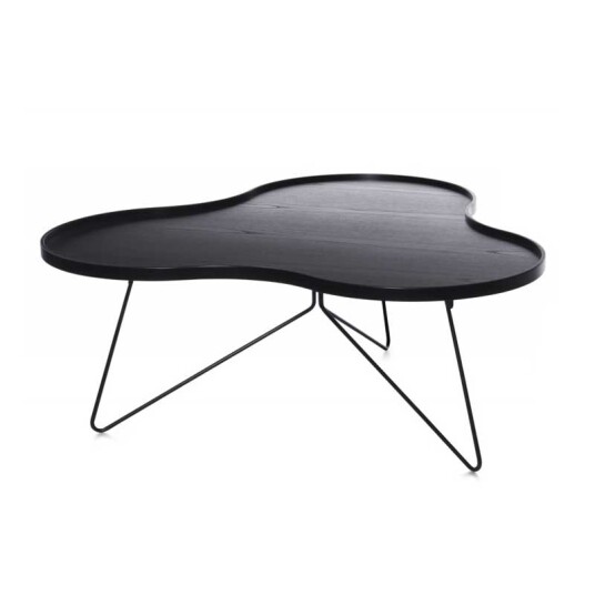 Swedese Flower mono bord 84 x 90 cm H 45 cm Svartlasert ask