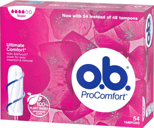 o.b. ProComfort Super tamponger 54 stk. o.b. ProComfort Super tamponger 54 stk.