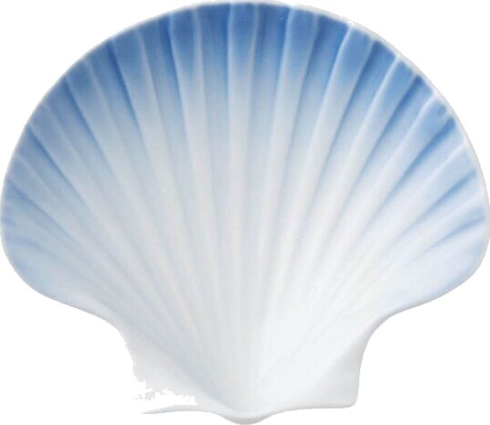 Royal Copenhagen Iris skjellformet asjett 10 cm blå