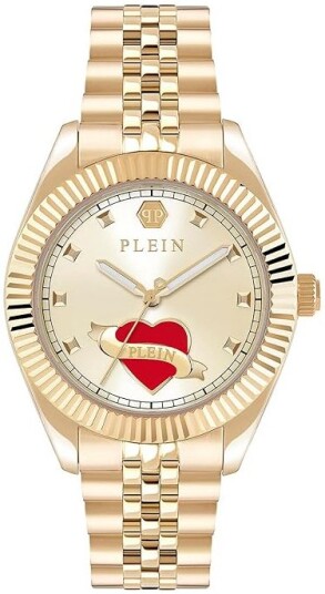 Philipp Plein Dameklokke PW2BA0725 Valentine Gull/Gulltonet stål Philipp Plein Dameklokke PW2BA0725 Valentine Gull/Gulltonet stål