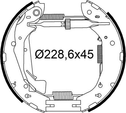 Bremsesko sett VALEO 554970