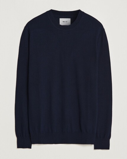 NN07 Ted Merino Crew Neck Pullover Navy Blue