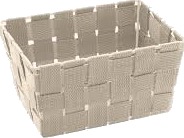 Wenko 20685100 Lager Kurv Beige Rektangulær Polypropylen Pp Monokromatisk Baderom Toalett